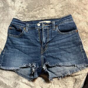Levi Jean shorts. Size 26 high rise shorts